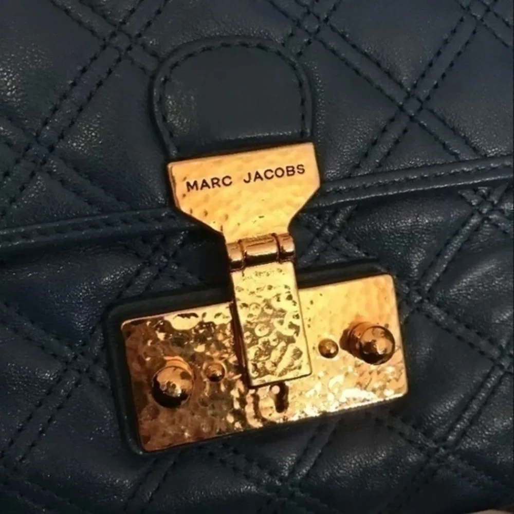 Marc Jacobs Leather Quilted Evening Shoulder Bag